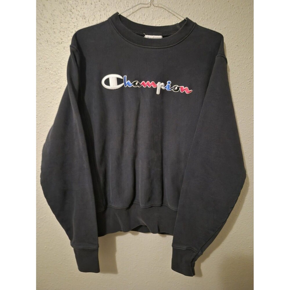 VTG Champion Small Reverse Weave Crewneck Sweatshirt Embroidered Logo